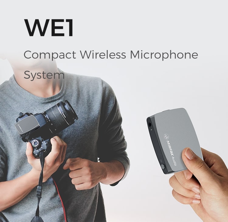 WE1 Compact Wireless Microphone System MIRFAK Audio